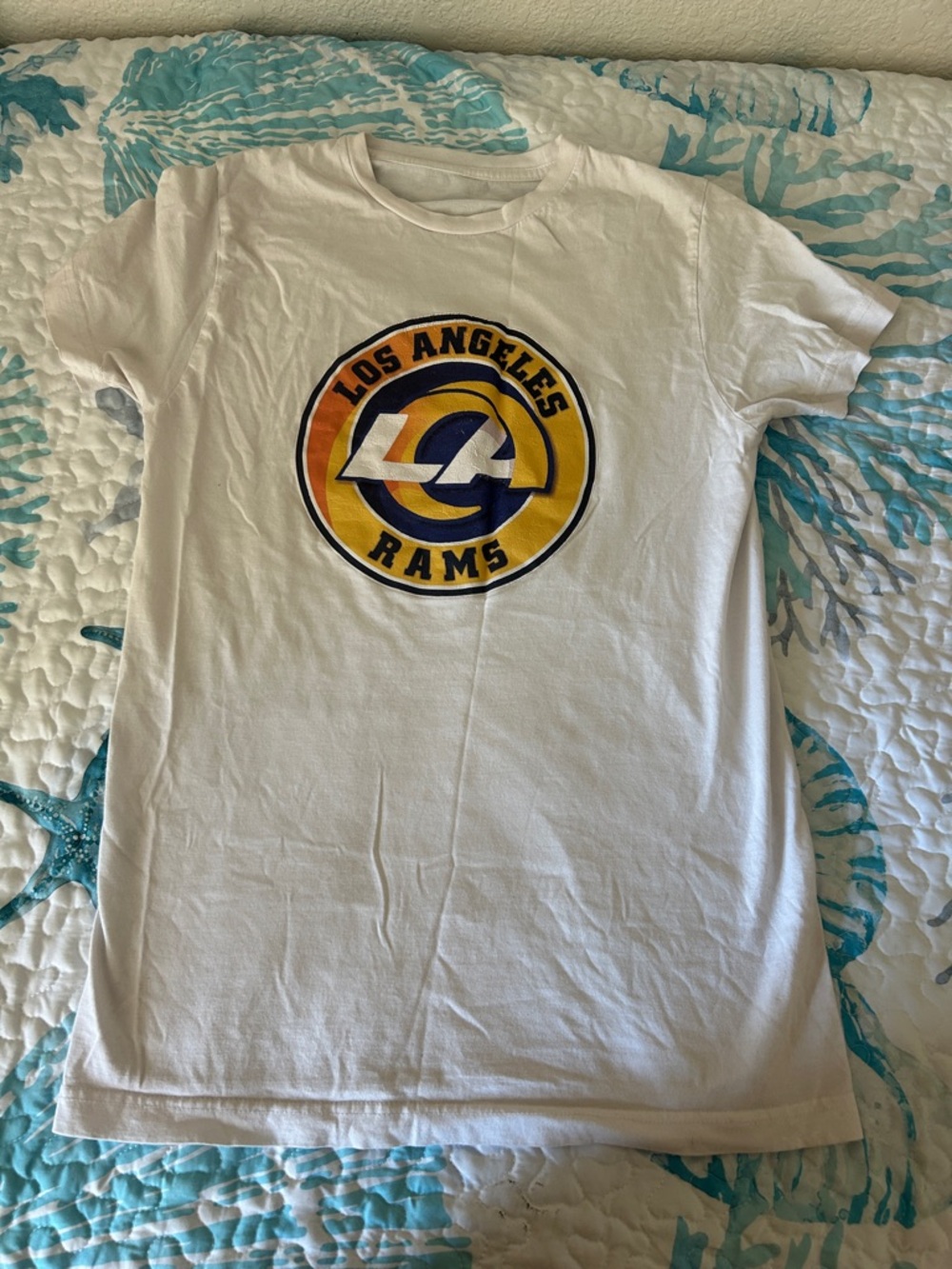 Los Angeles Rams Kids White Graphic Tee